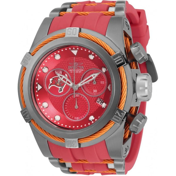 Invicta Men's 30252 NFL Buccaneers Red Silicone Watch