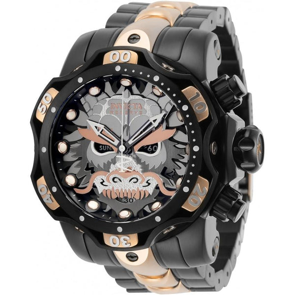 Invicta Men's 30400 Reserve Venom Black and Rose-tone Inserts Stainless Steel Watch
