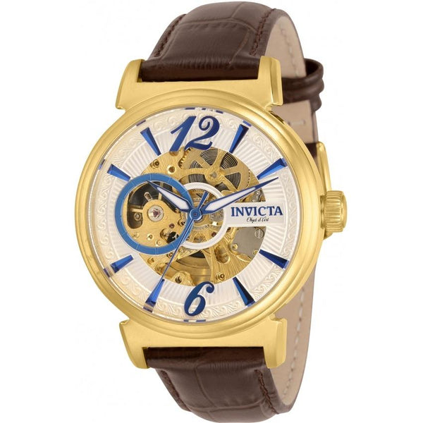 Invicta Men's 30462 Objet D Art Automatic Brown Leather Watch