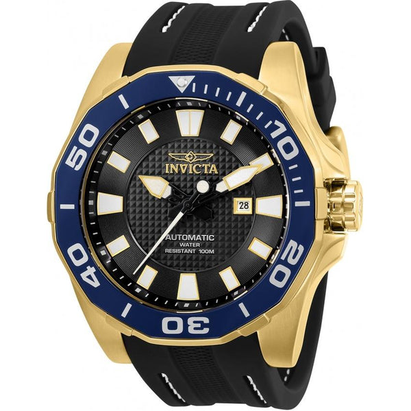 Invicta Men's 30505 Pro Diver Automatic Gold-Tone Silicone Watch