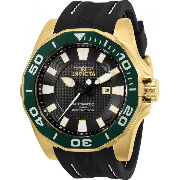 Invicta Men's 30506 Pro Diver Automatic Gold-Tone Silicone Watch