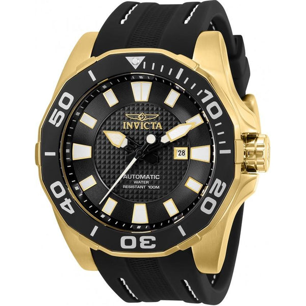 Invicta Men's 30507 Pro Diver Automatic Gold-Tone Silicone Watch