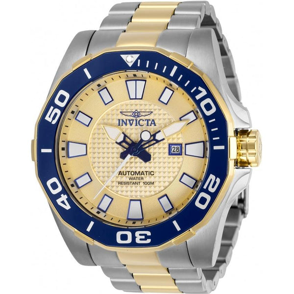 Invicta Men's 30511 Pro Diver Automatic Gold-Tone and Silver Stainless Steel Watch