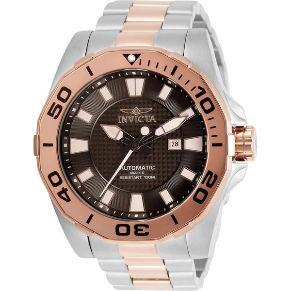 Invicta Men's 30513 Pro Diver Automatic Rose-Tone and Silver Stainless Steel Watch