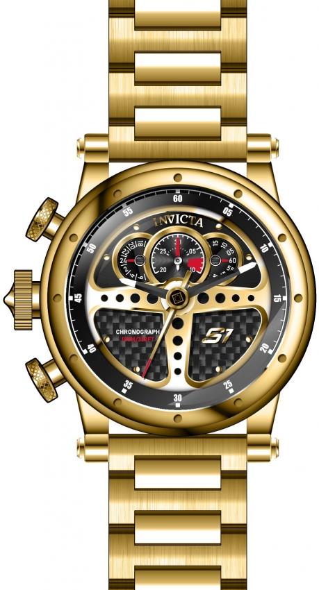 Invicta Men's 30580 S1 Rally Gold-Tone Silver Watch