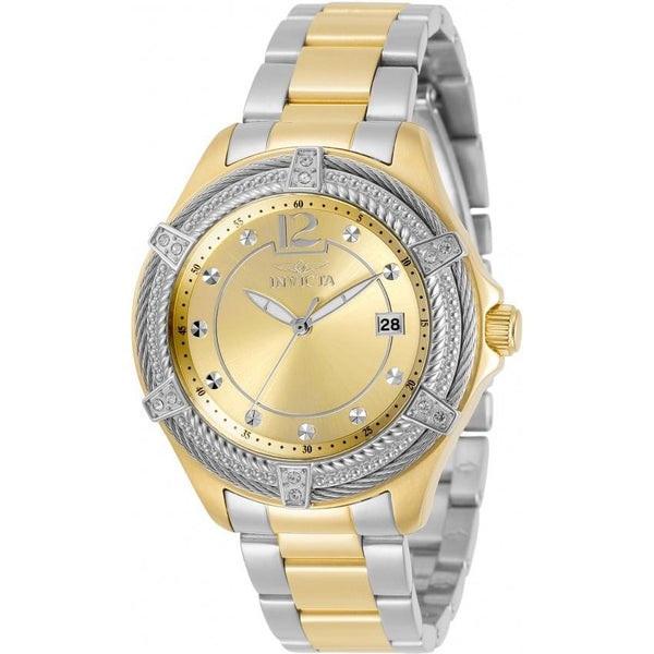 Invicta Women's 30884 Bolt Gold-Tone and Silver Stainless Steel Watch
