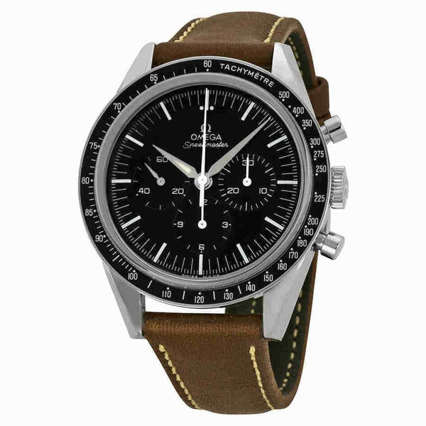 Omega Men's 311.32.40.30.01.001 Speedmaster Limited Edition 50th Anniversary Chronograph Automatic Brown Leather Watch