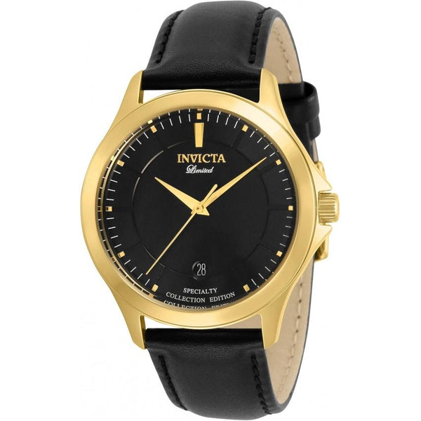 Invicta Men's 31127 Specialty Black Leather Watch