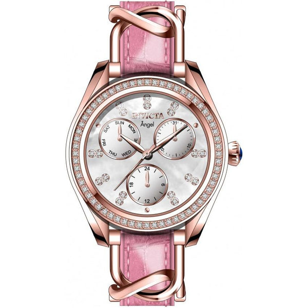Invicta Women's 31190 Angel Pink Leather and Stainless Steel Watch