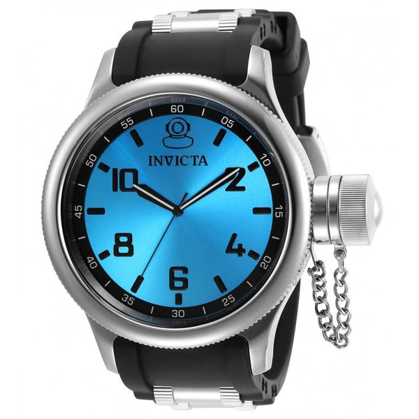 Invicta Men's 31215 Russian Diver Black and Silver Inserts Polyurethane and Stainless Steel Watch