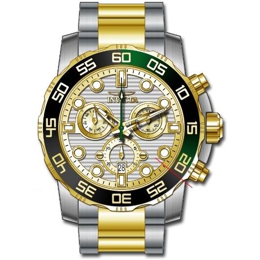 Invicta Men's 31291 Pro Diver Gold-Tone and Silver Stainless Steel Watch
