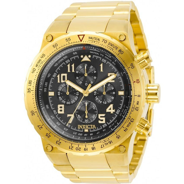 Invicta Men's 31560 Aviator Gold-Tone and Silver Stainless Steel Watch