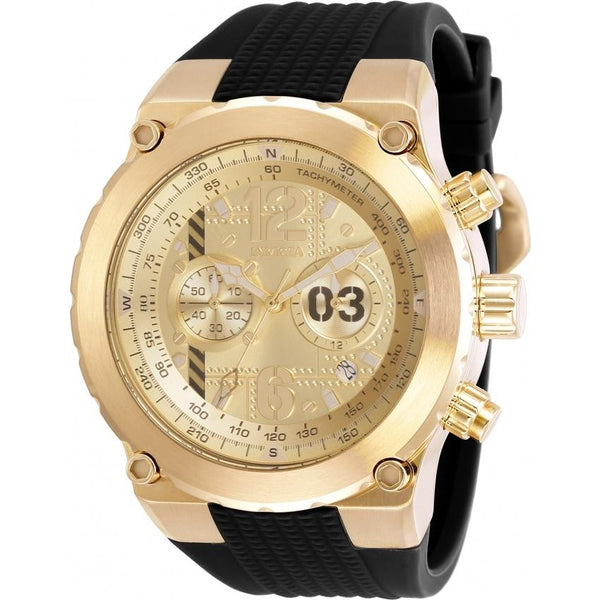 Invicta Men's 31582 Aviator Black Silicone Watch