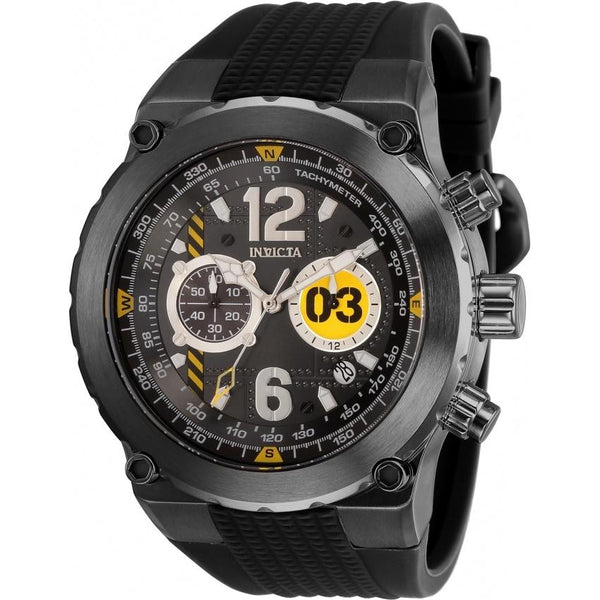 Invicta Men's 31584 Aviator Black Silicone Watch
