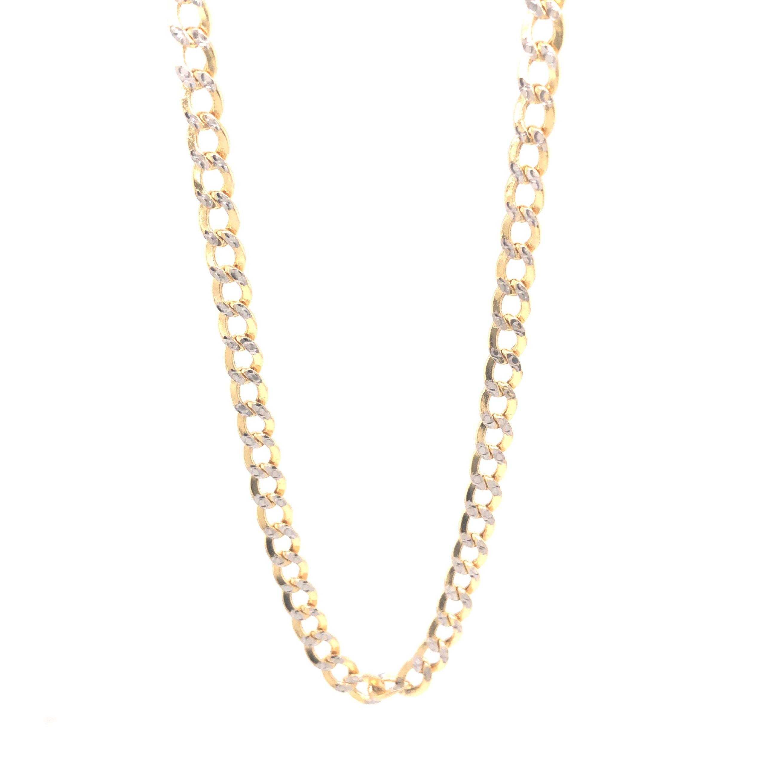 14K Cuban Pave Chain 2/t