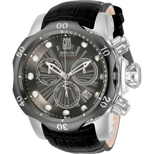 Invicta Men's 31649 Jason Taylor Automatic Black Leather Watch