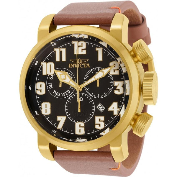 Invicta Men's 31683 Aviator Brown Leather Watch
