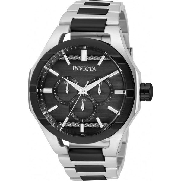 Invicta Men's 31828 Bolt Black and Silver Stainless Steel Watch