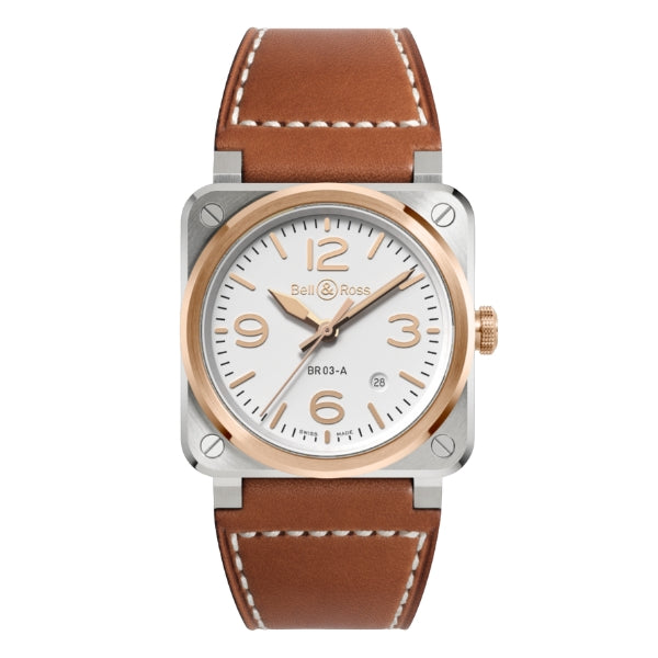 Bell & Ross BR 03-92 Steel & Rose Gold - BR03A-WH-STPG/SCA