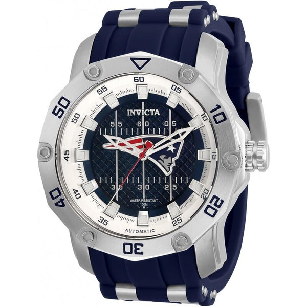 Invicta Men's 32005 NFL Patriots Automatic Blue Silicone Watch