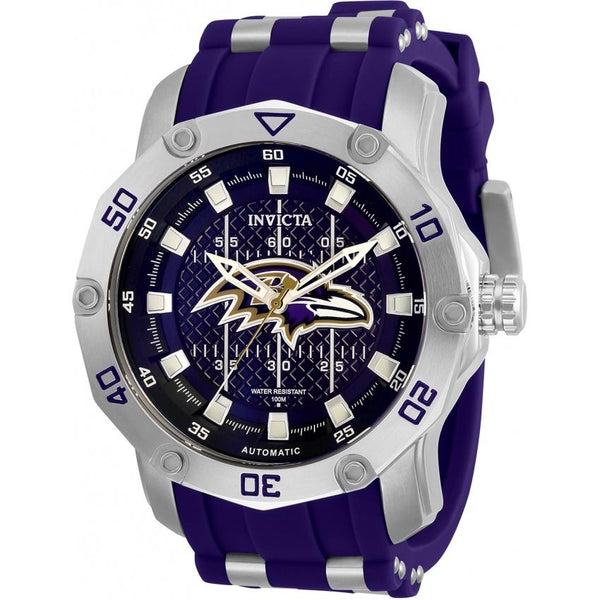 Invicta Men's 32010 NFL Ravens Automatic Purple Silicone Watch