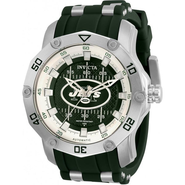Invicta Men's 32028 NFL Jets Automatic Green Silicone Watch
