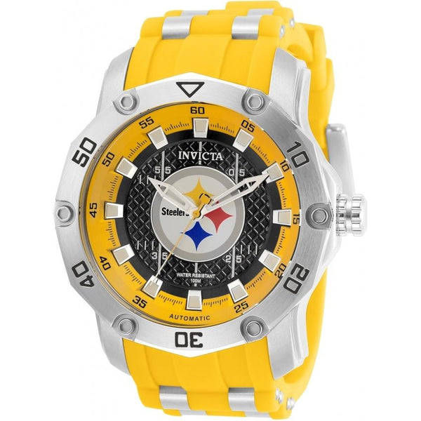Invicta Men's 32031 NFL Steelers Automatic Green Silicone Watch
