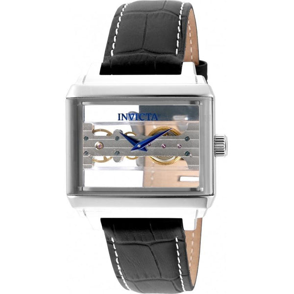 Invicta Men's 32170 Objet D Art Mechanical Black Leather Watch