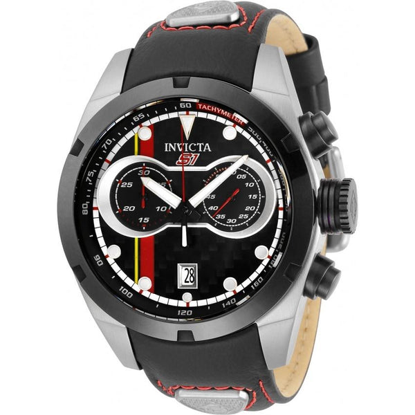 Invicta Men's 32199 S1 Rally Black Leather Watch