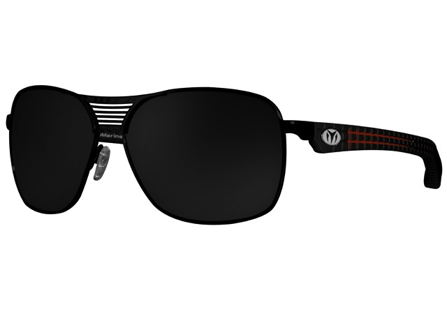TechnoMarine Dimitri Mirage Rave Manta Sunglasses (Black/Red)
