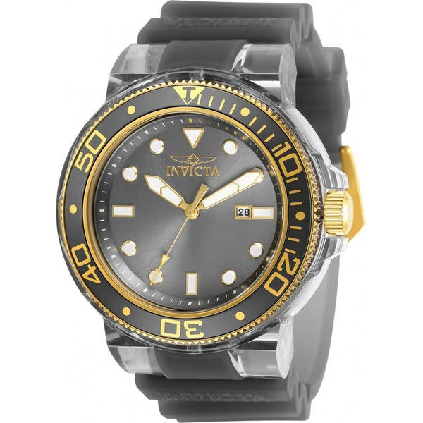 Invicta Men's 32335 Pro Diver Grey Silicone Watch