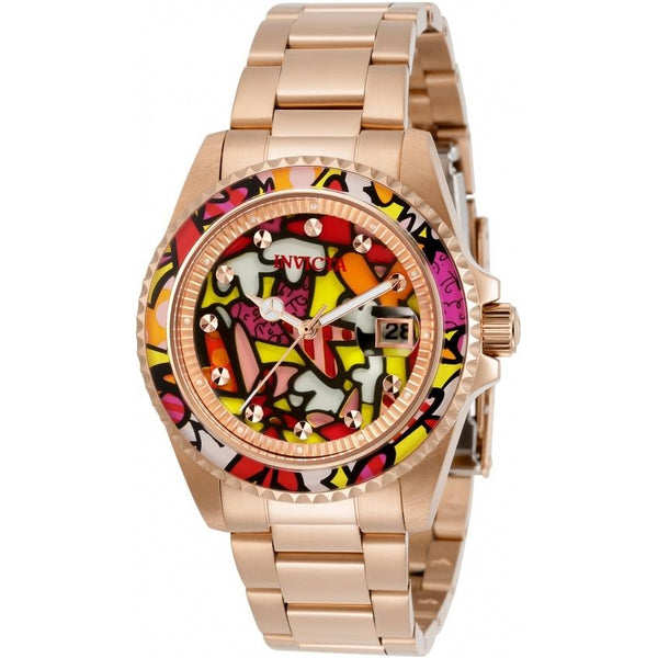 Invicta Women's 32411 Britto Pro Diver Black Polyurethane Watch