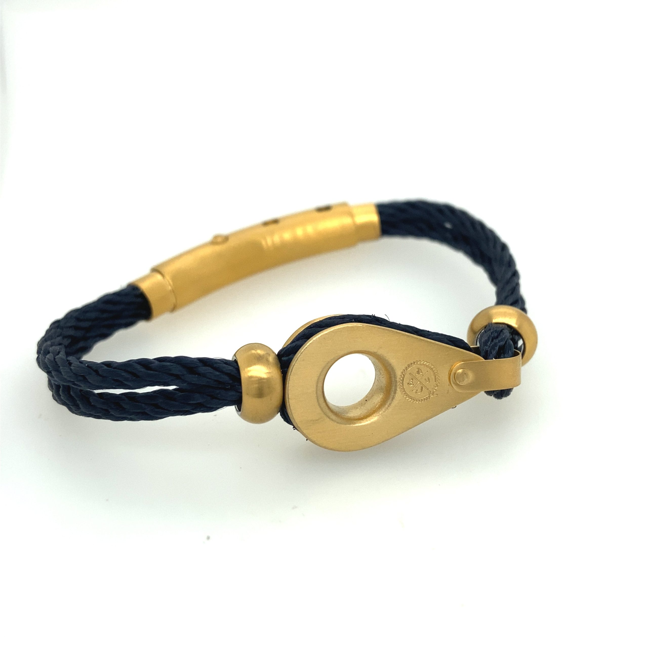 Double Cord W Pulley-Shackle Brushed Gold