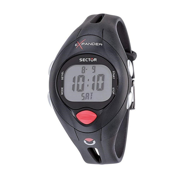 Sector Men's 3251173015 Expander Black Rubber Watch