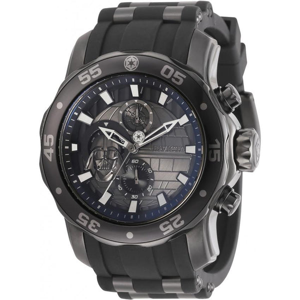 Invicta Men's 32526 Star Wars Darth Vader Black and Gunmetal Polyurethane and Stainless Steel Watch