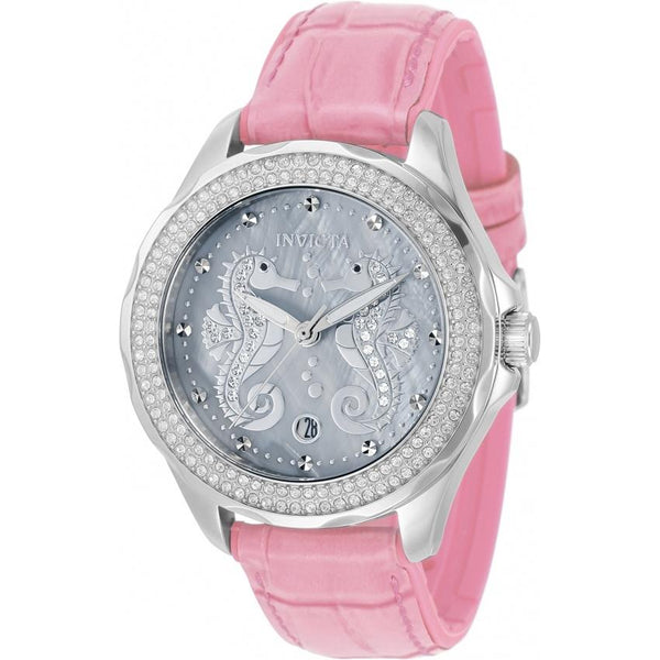 Invicta Women's 32661 Wildflower Ocean Voyage Pink Leather Watch