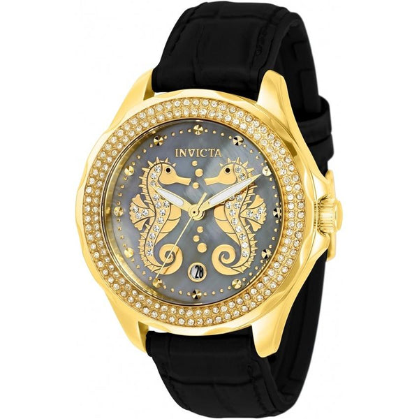 Invicta Women's 32663 Wildflower Ocean Voyage Pink Leather Watch