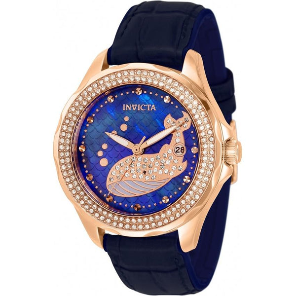 Invicta Women's 32671 Wildflower Ocean Voyage Pink Leather Watch