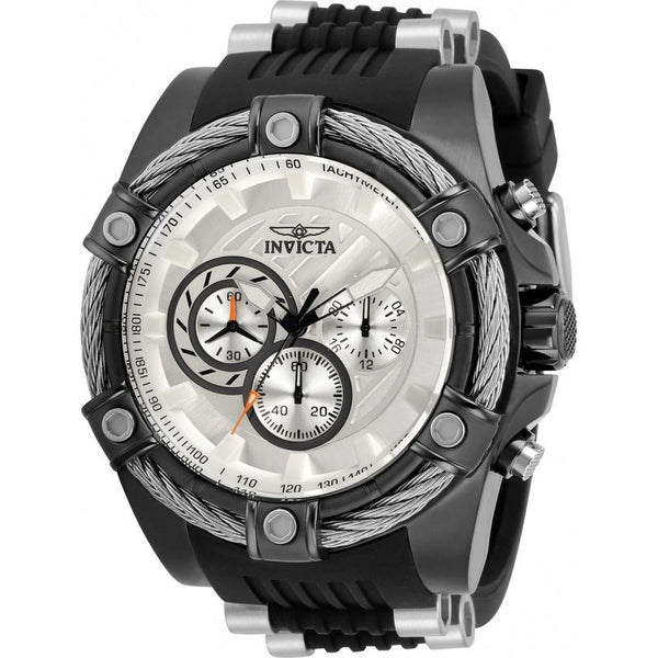 Invicta Men's 32698 Bolt Black and Silver Polyurethane and Stainless Steel Watch