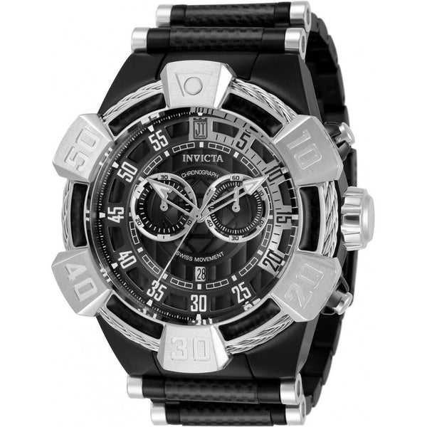 Invicta Men's 32830 Jason Taylor Black Polyurethane and Stainless Steel Watch