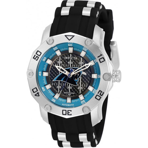 Invicta Women's 32877 NFL Panthers Automatic Blue and Silver Silicone Watch