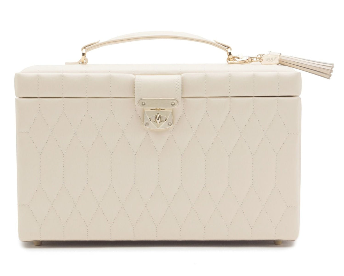 CAROLINE LARGE JEWELRY CASE IN IVORY