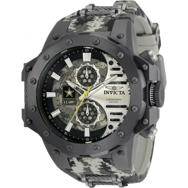 Invicta Men's 32983 U.S. Army Grey Silicone Watch
