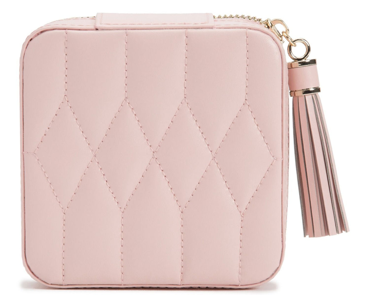 CAROLINE ZIP TRAVEL CASE IN ROSE QUARTZ