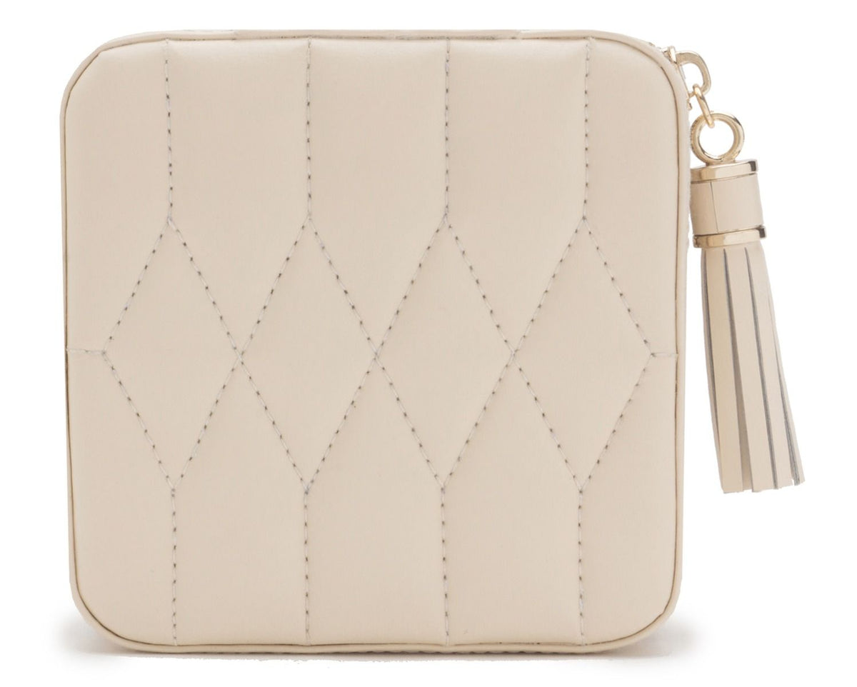 CAROLINE ZIP TRAVEL CASE IN IVORY