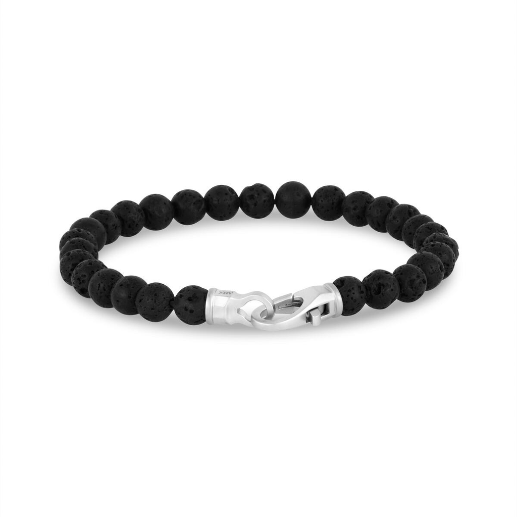 Black Lava Bead Bracelet