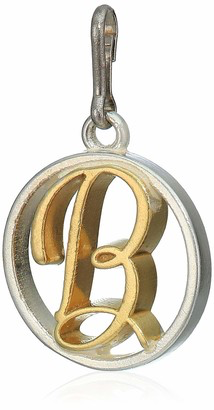 Two-Tone Letter B Charm (Silver/Gold)