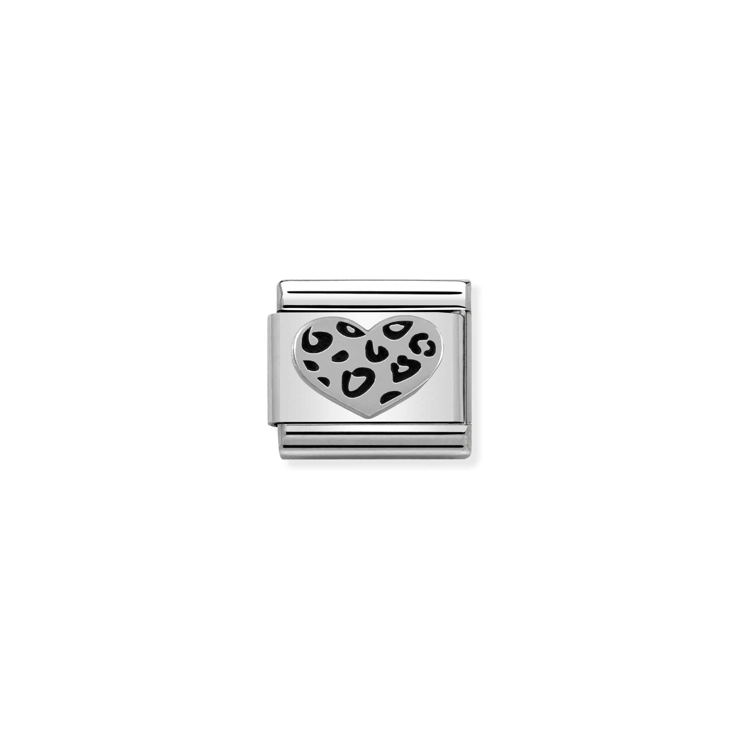 Charm, Composable Link, Leopard Heart