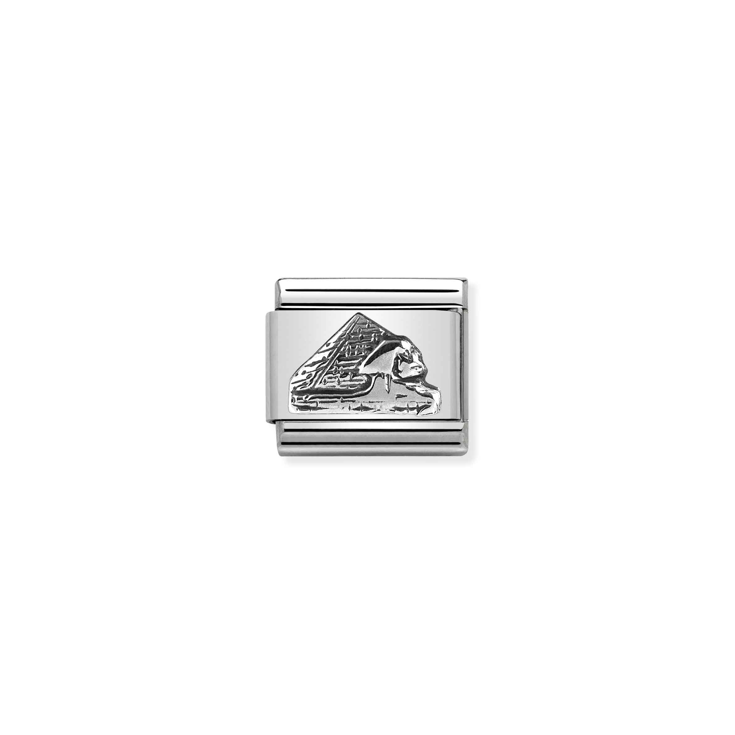 Charm, Composable Link, Pyramid silver