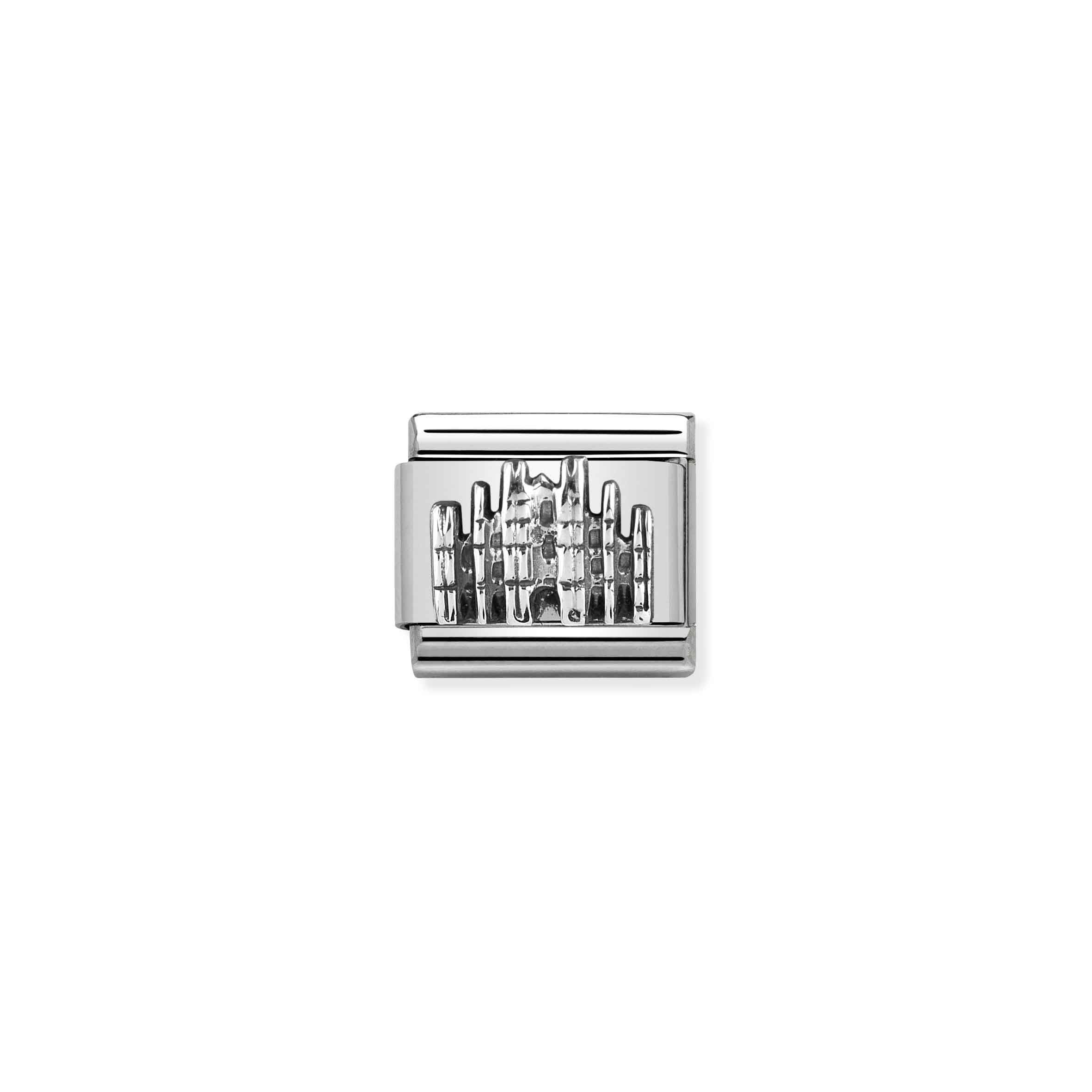 Charm, Composable Link, Milan Duomo symbol in silver